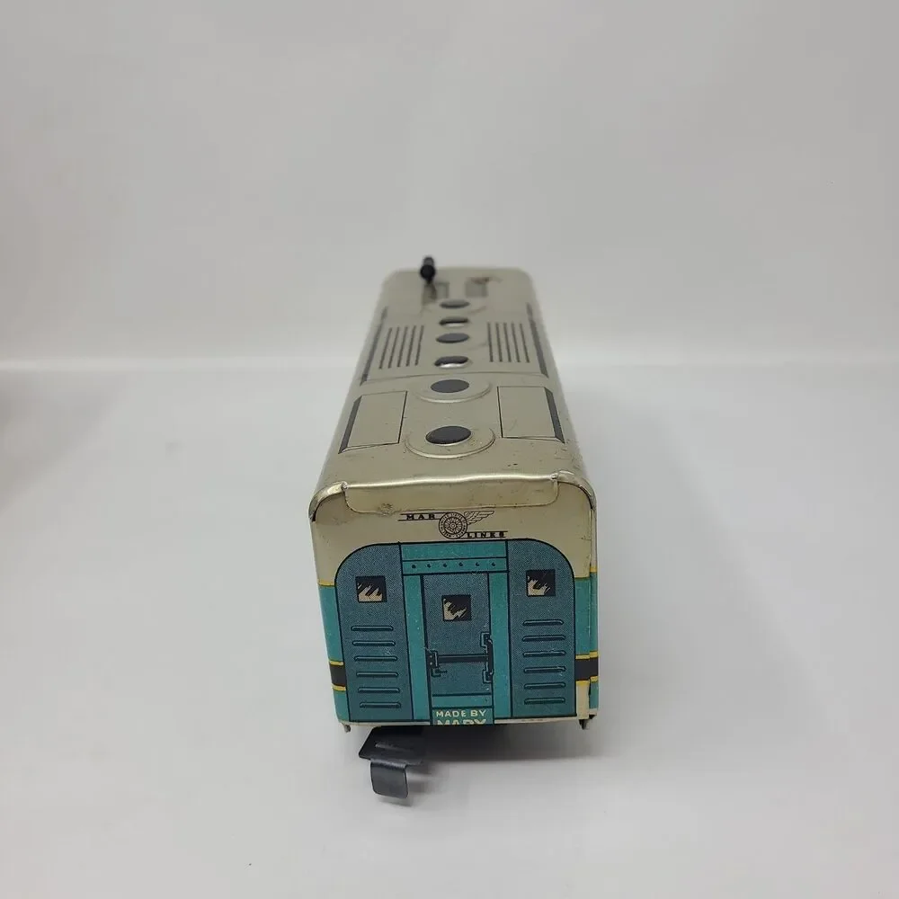 Vintage Marx Tin Train Baltimore & Ohio Locomotive Set w/ Box 5 Cars + Tracks